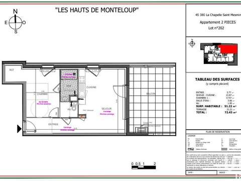 Vente appartement 2 pièces La Chapelle-Saint-Mesmin 45