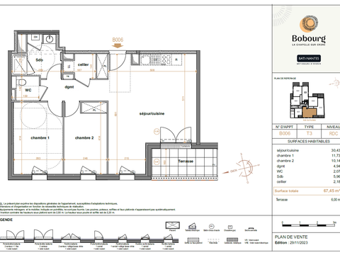 Vente appartement 3 pièces Vente appartement 3 pièces