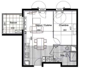 Vente appartement 2 pièces
