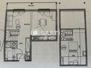 Vente appartement 2 pièces
