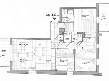 Vente appartement 4 pièces La Haye du Puits 50