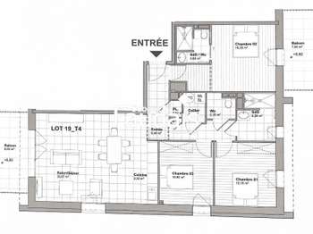 Vente appartement 4 pièces La Haye du Puits 50