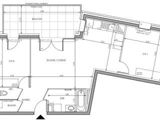 Vente appartement 3 pièces