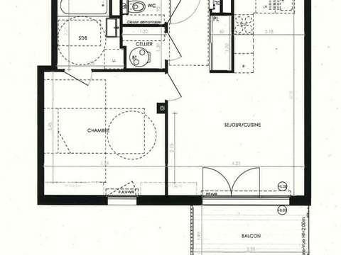 Vente appartement 2 pièces