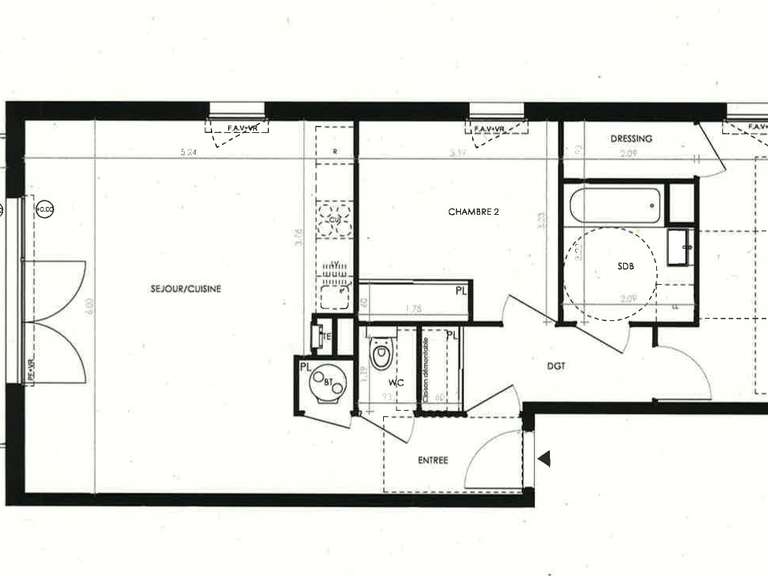 Vente appartement 3 pièces