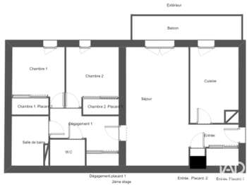 Vente appartement 3 pièces Vente appartement 3 pièces