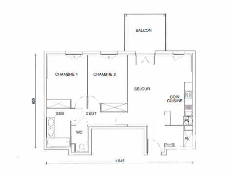 Vente appartement 3 pièces