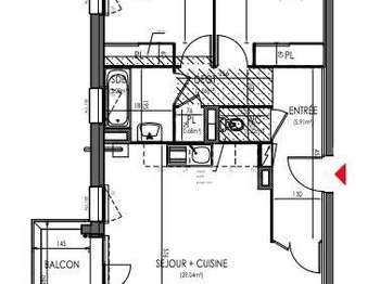 Vente appartement 3 pièces