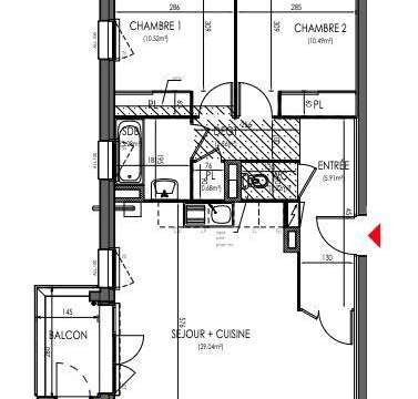 Vente appartement 3 pièces