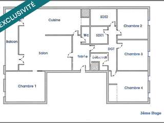 Vente appartement 6 pièces Vente appartement 6 pièces