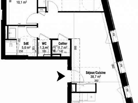 Vente appartement 3 pièces