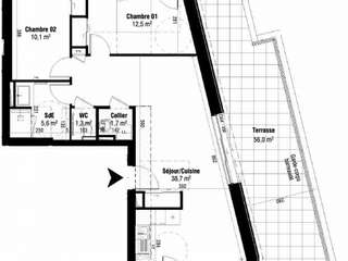 Vente appartement 3 pièces