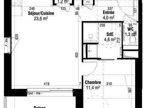 Vente appartement 2 pièces