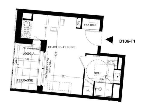 Vente appartement 1 pièce Vente appartement 1 pièce