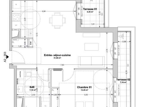 Vente appartement 2 pièces
