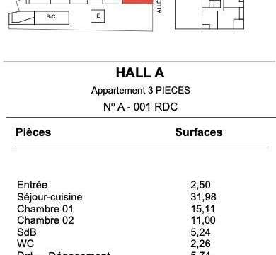 Vente appartement 3 pièces Vente appartement 3 pièces