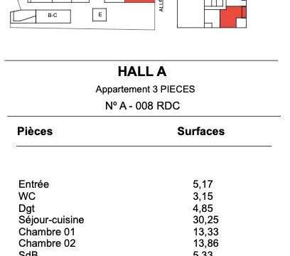 Vente appartement 3 pièces Vente appartement 3 pièces