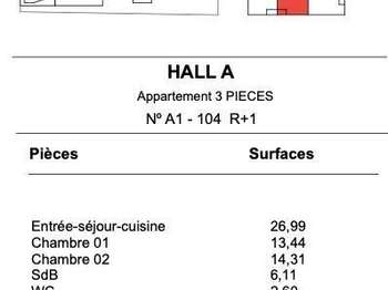 Vente appartement 3 pièces Vente appartement 3 pièces