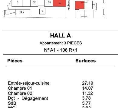 Vente appartement 3 pièces Vente appartement 3 pièces