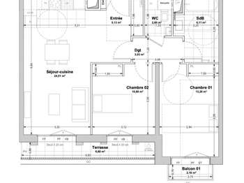 Vente appartement 3 pièces Vente appartement 3 pièces