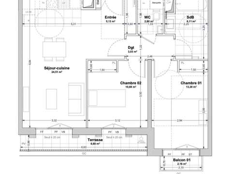 Vente appartement 3 pièces Vente appartement 3 pièces
