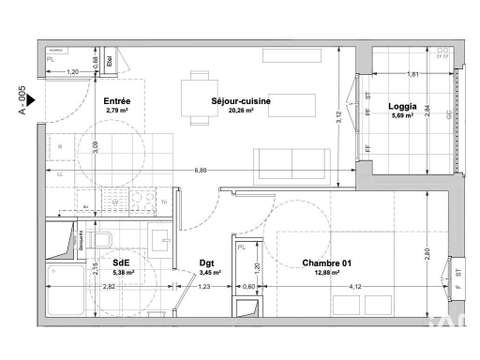 Vente appartement 2 pièces