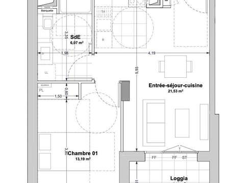 Vente appartement 2 pièces