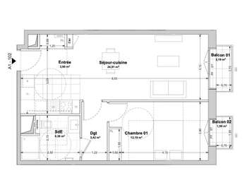 Vente appartement 2 pièces