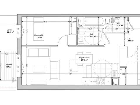 Vente appartement 3 pièces