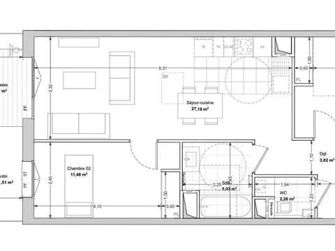 Vente appartement 3 pièces