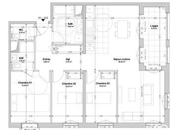 Vente appartement 4 pièces