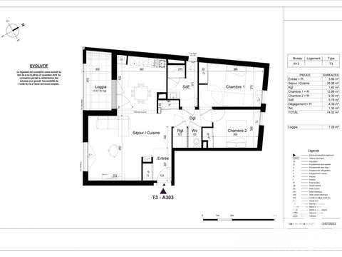 Vente appartement 3 pièces La Rochelle 17