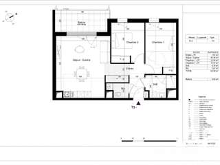 Vente appartement 3 pièces