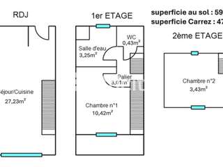 Vente appartement 3 pièces