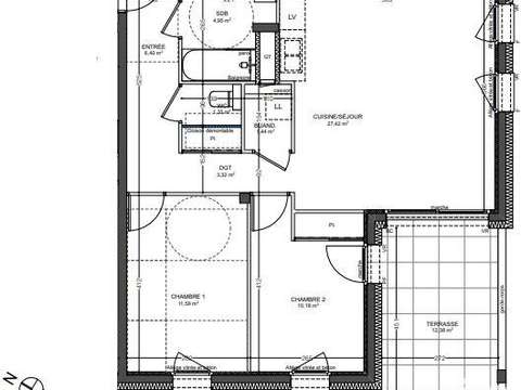 Vente appartement 3 pièces