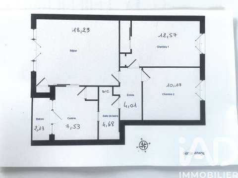 Vente appartement 3 pièces Vente appartement 3 pièces