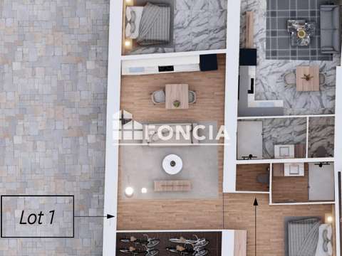 Vente appartement 2 pièces Laval 53