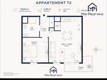 Vente appartement 2 pièces