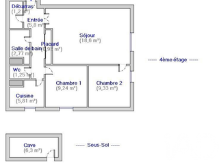 Vente appartement 3 pièces Vente appartement 3 pièces