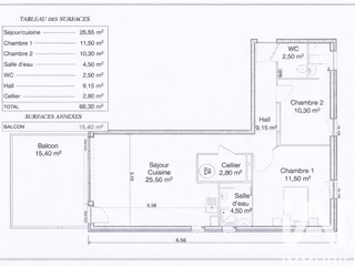 Vente appartement 3 pièces