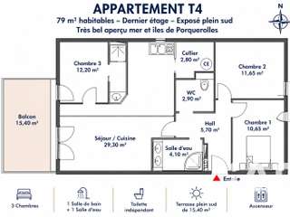Vente appartement 4 pièces Vente appartement 4 pièces