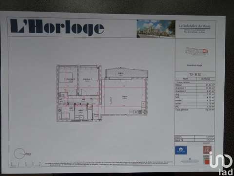 Vente appartement 4 pièces