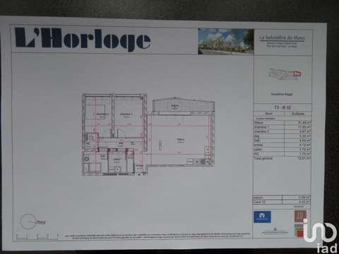 Vente appartement 4 pièces