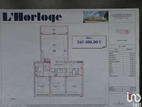 Vente appartement 4 pièces