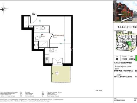 Vente Studio 1 pièce