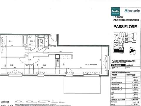 Vente appartement 5 pièces