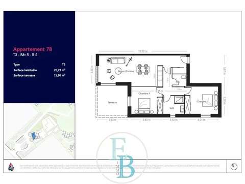 Vente appartement 3 pièces