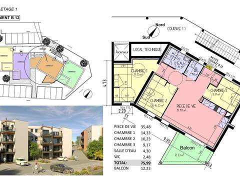 Vente appartement 4 pièces Les Herbiers 85
