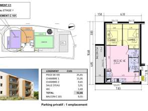 Vente Appartement 3 piècesLes Herbiers