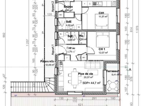 Vente appartement 2 pièces